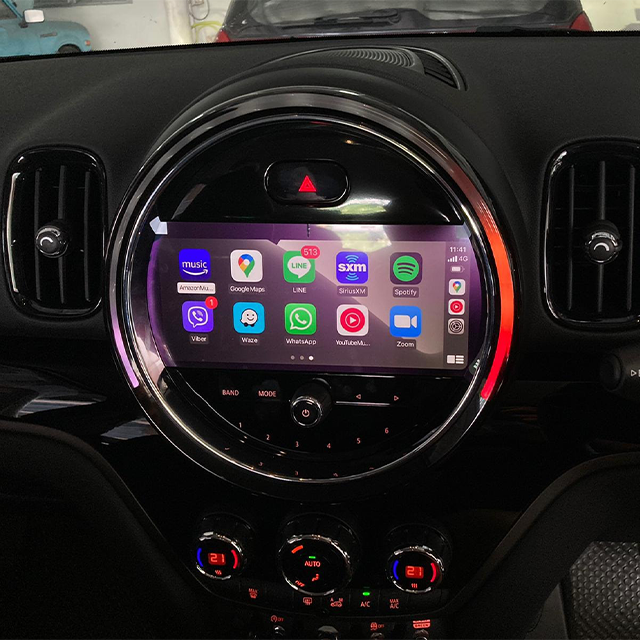 Activation of the Carplay option via USB for MINI WAY EntryNav2 system